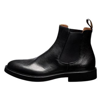 Doucal's Chelsea Boots, male, Black, Size: 11 1/2 US Chelsea Boot