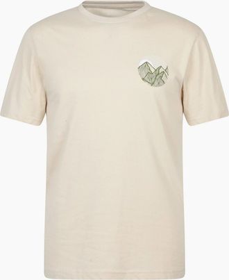 Mountain Warehouse Mens Mountain Warehouse Mens Valley Organic T-Shirt - Cream - Size: 40