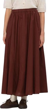 Knit-ted Rokken, Dames, Bruin, M, Katoen, Cato Rok