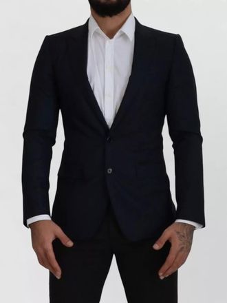 Dolce & Gabbana wool silk slim-fit single-breasted blazer