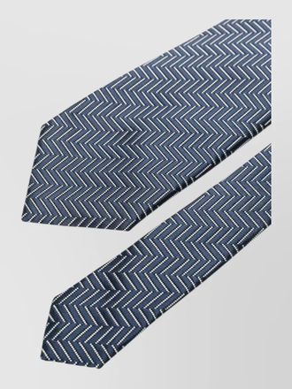 Tom Ford silk tie chevron pattern pointed tip