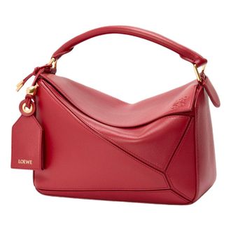 Loewe (WMNS) Loewe Small Featherlight Puzzle Bag Burnt Red A510PLSX01-7885
