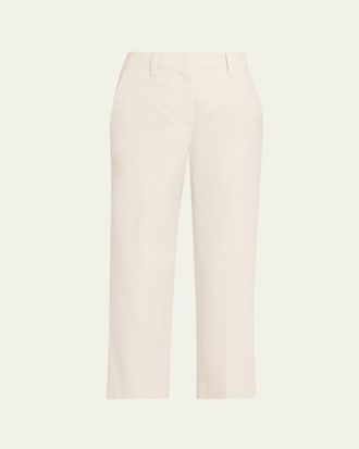 Brunello Cucinelli Straight-Leg Cotton Trousers