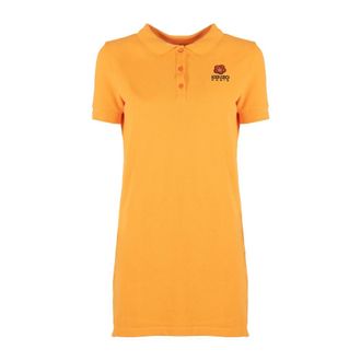 Kenzo Dames, Jurken, Oranje, Maat: XL Katoen