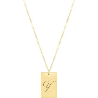 Set & Stones Stella Initial Necklace in Gold /Y at Nordstrom