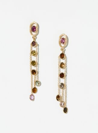 Diaperis Womens Keya long earrings