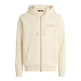 Balmain Sudadera con cremallera Mirror - Sweatshirts & Hoodies - Hombre - Beige - 2XL