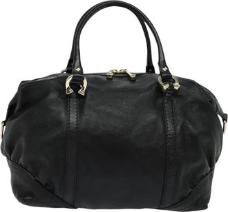 Gucci Black Leather Tote Bag (Pre-Owned)