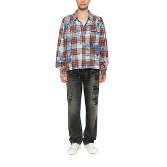 Purple Hombre, Vaqueros, Negro, Talla: W33