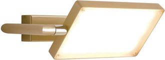 Luce-Ambiente-Design Aplique Led Book en Aluminio Oro Con Difusor Orientable 18w 3200k