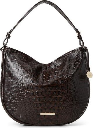 Brahmin Small Kathleen Womens Handbags Chocolate, Leather/Polyester