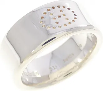 Herm&egrave;s Silver 925 Band Ring (Pre-Owned)