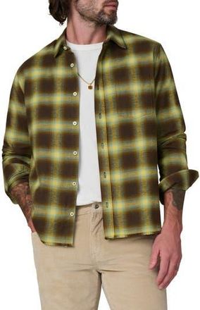 Joe's Keanu Ripped Plaid Button-Up Shirt in Beech Plaid at Nordstrom Rack, Size Xx-Large