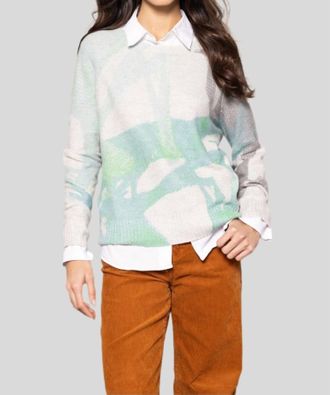 Lisa Todd Painters Punch Long Sleeve Sweater In Blue Hues