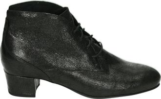 Durea Zwarte Lage Hak Nubuck Laarzen - Dames - Laarzen met Hak - Zwart - 38 EU - Leer - Schoenen
