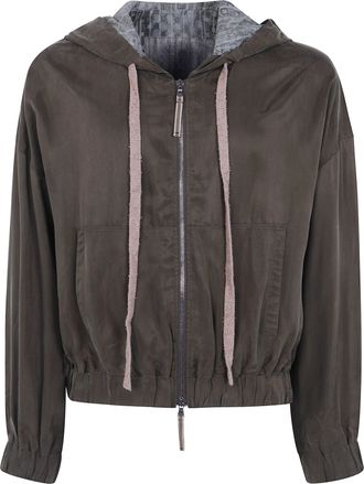 Ziggy Chen Sweatshirt Full Zip Hoodie Cropped