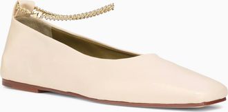 MARIA LUCA Womens Augusta Ballet Flats In Light Beige