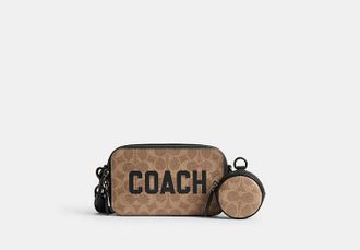 Coach Charter Slim Crossbody Bag In Signature Canvas With Coach Graphic