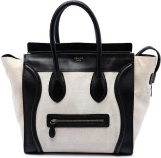 Celine Pre-owned Luggage Tote - Dames - Vintage Handtas - Wit - ONE Size - Leer - Vintage