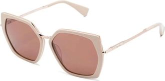Max Mara Miller-5 Zonnebrillen - Dames - Zonnebrillen - Wit - 56 MM - Accessoires