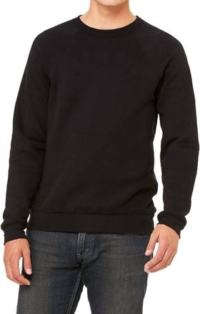 Bella + Canvas Unisex Spo Long Sleeves Sweatshirt In Black