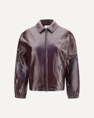 Courr&egrave;ges Vinyl Bomber Jacket Female M