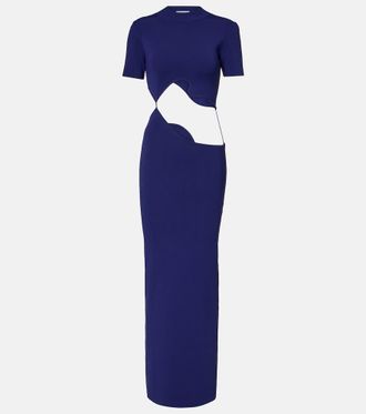 CHRISTOPHER ESBER Lattice Separation cutout maxi dress