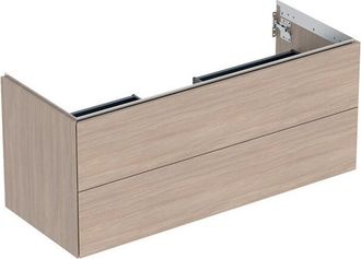 Keramag Geberit One Mueble Bajo Lavabo, 2 Cajones, 118.4x50.4x47cm