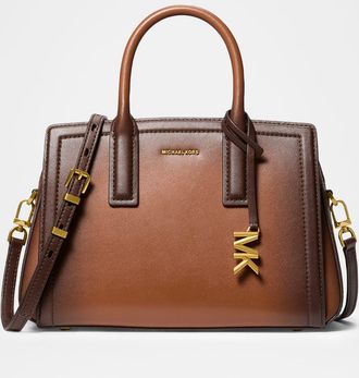 Michael Kors Laila Small Faded Leather Satchel Crossbody Bag