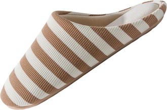 Generic Khaki Ladies Casual Slippers with Soft Bottom and Striped Style for Indoor Activities 2025 Comfort Fit