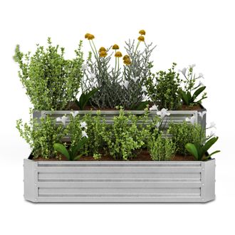 Blumfeldt Blumfeldt Cama Elevada High Grow 2 Niveles Resistente A La Intemperie Inoxidable Robusta 405 L