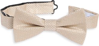 Nordstrom Rack Lorraine Textured Bow Tie in Gold at Nordstrom Rack