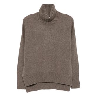 Lisa Yang Coltrui - Dames - Cashmere truien - Bruin - XS - Kasjmier - Truien & Vesten