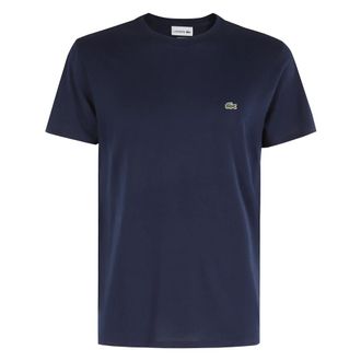 Lacoste T-Shirts, male, Blue, Size: 3XL T-Shirt Supima