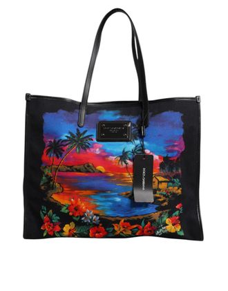 Dolce & Gabbana Multicolore Grafische Geprinte Handtas Met Top Handvat