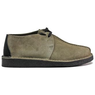 Clarks Desert Trek Suede Mens Lace Up Shoes - Dark Grey - Size:UK 10.5