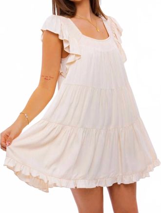 Le Lis Blanc Deux Dainty Darling Dress In Beige