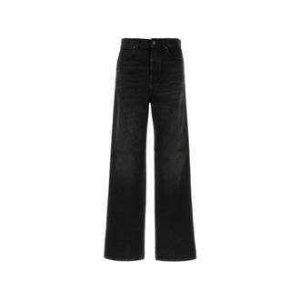Gucci Pantalones de Denim de Algod&oacute;n con Inserto Web - Jeans - Hombre - Negro - W34