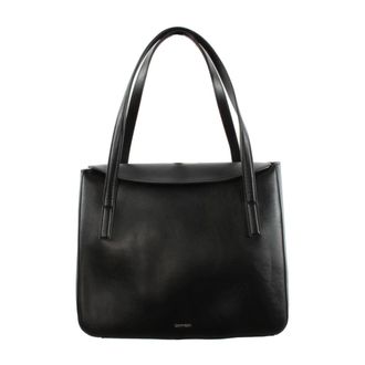 Calvin Klein Handbags, female, Black, Size: ONE SIZE Black Shopper Bag for Women
