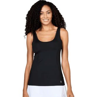Sofibella UV Colors X Womens Tennis Tank Top in Black at Nordstrom, Size X-Small