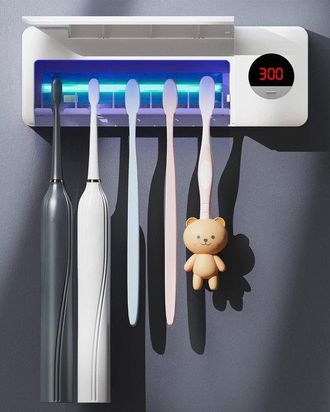 OEM Esterilizador De Cepillos De Dientes Uv, Carga De 2000 Mah, Funci&oacute;n De Temporizador, Organizador De Cepillos De Dientes Para Mujer (blanco)