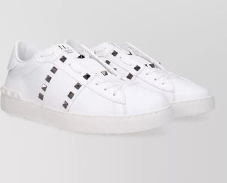 Valentino Garavani leather lace-up sneakers