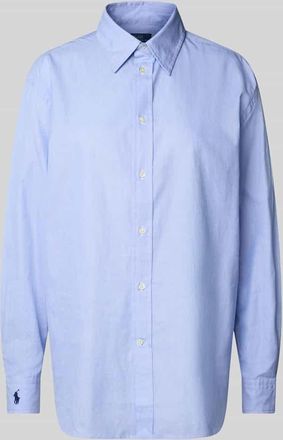 Polo Ralph Lauren Hemdbluse mit Knopfleiste in Blau, Größe XS