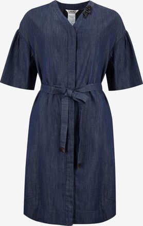 Max Mara Midihemdkleid aus Denim Dania
