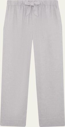 Frescobol Carioca Mens Oscar Linen & Cotton Drawstring Trousers