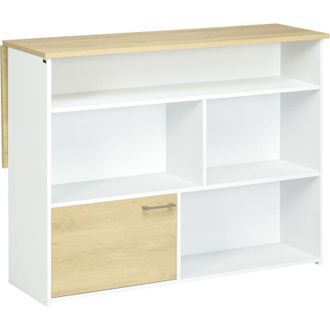 HOMCOM Tavolo Multiuso da Soggiorno e Cucina in mdf con Design a Ribalta - Homcom