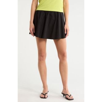 Current Elliott Solid A-Line Skort in Black at Nordstrom Rack, Size X-Small