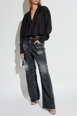 Dsquared2 Silk Top, Womens, Black