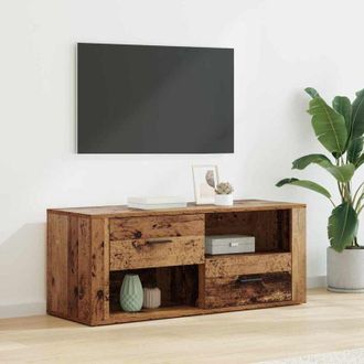 vidaXL vidaXL Mobile TV Legno vecchio 100 x 35 x 40 cm Legno multistrato