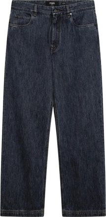 Fendi Lange Jeans - Heren - Regular Fit Jeans - Blauw - W33 - Katoen - Jeans